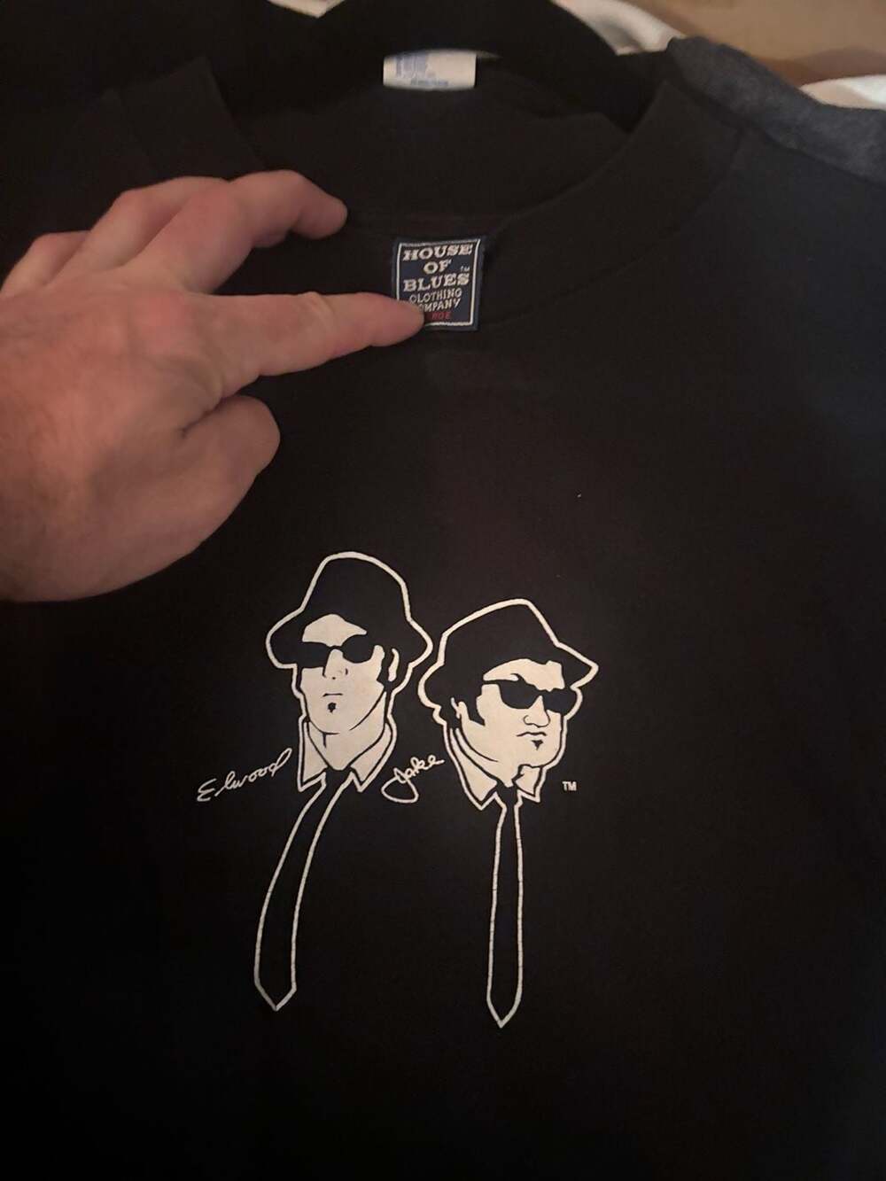 House of blues, blues brothers shirt.